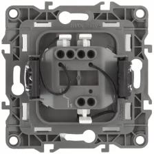 ERA Выключатель 1-кл. СП Эра12 12-1102-03 10А IP20 250В 10AX с подсветкой механизм алюм. Эра Б0014635