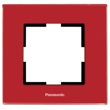 Рамка Panasonic Karre Plus WKTF08013GC-RU декоративная 1x стекло бордовый (упак.:1шт)