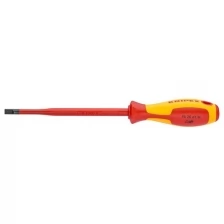 Отвертка SL3.5x0.6 шлицевая тонкая VDE KNIPEX KN-982035SL