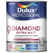 Dulux Diamond Extra Matt Краска для стен и потолков износостойкая (под колеровку, глубокоматовая, база BC, 2,25 л)