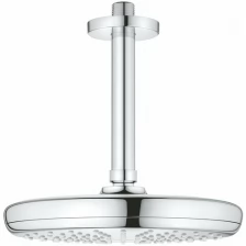 Верхний душ GROHE Tempesta 210 с потолочным душевым кронштейном 142 мм, хром (26413000)