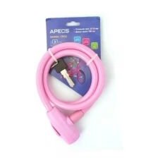 Замок велосипедный Apecs PD-84-100CM-PINK