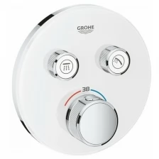 Grohe Внешняя часть термостата для ванны Grohe Grohtherm SmartControl 29151LS0 на 2 выхода, белая луна